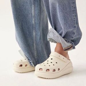 Crocs Classic Crush Bone Clogs